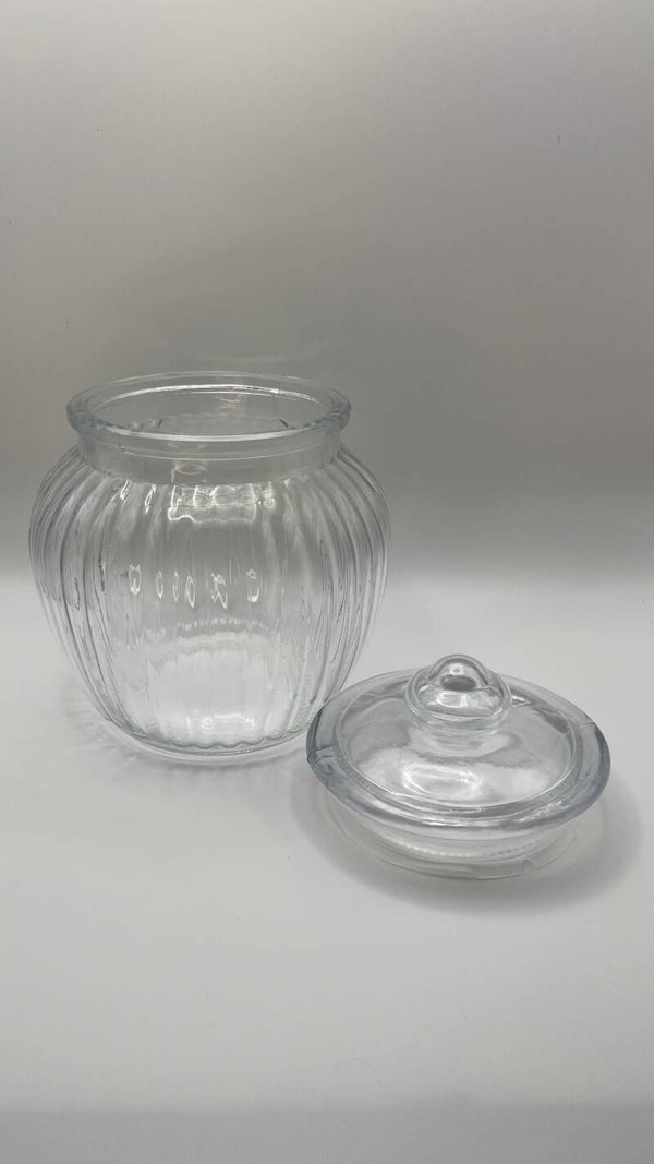 Candybar Glas groß mit Deckel (1l)