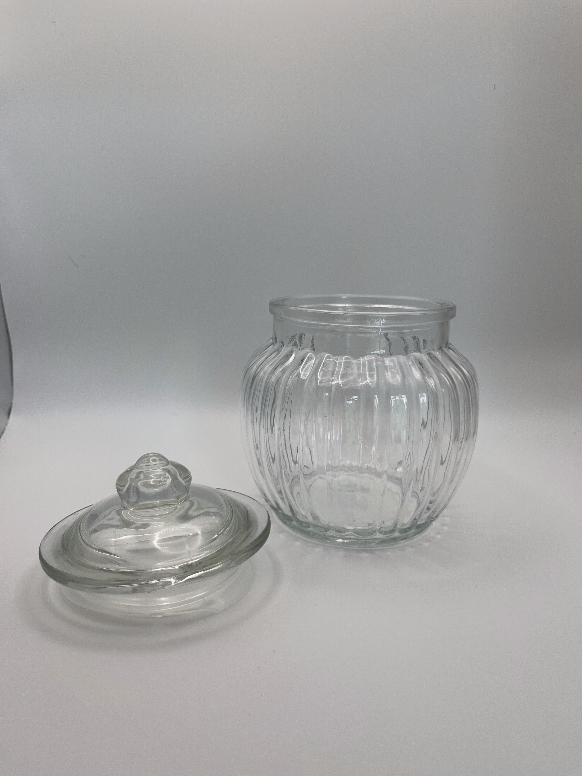 Candybar Glas klein mit Deckel (0,5l)