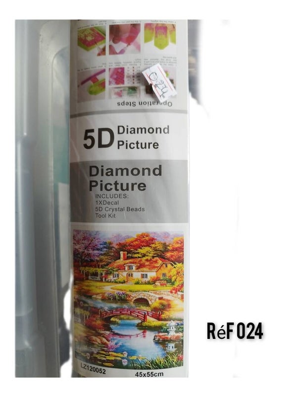 Diamond painting " paysage pont "