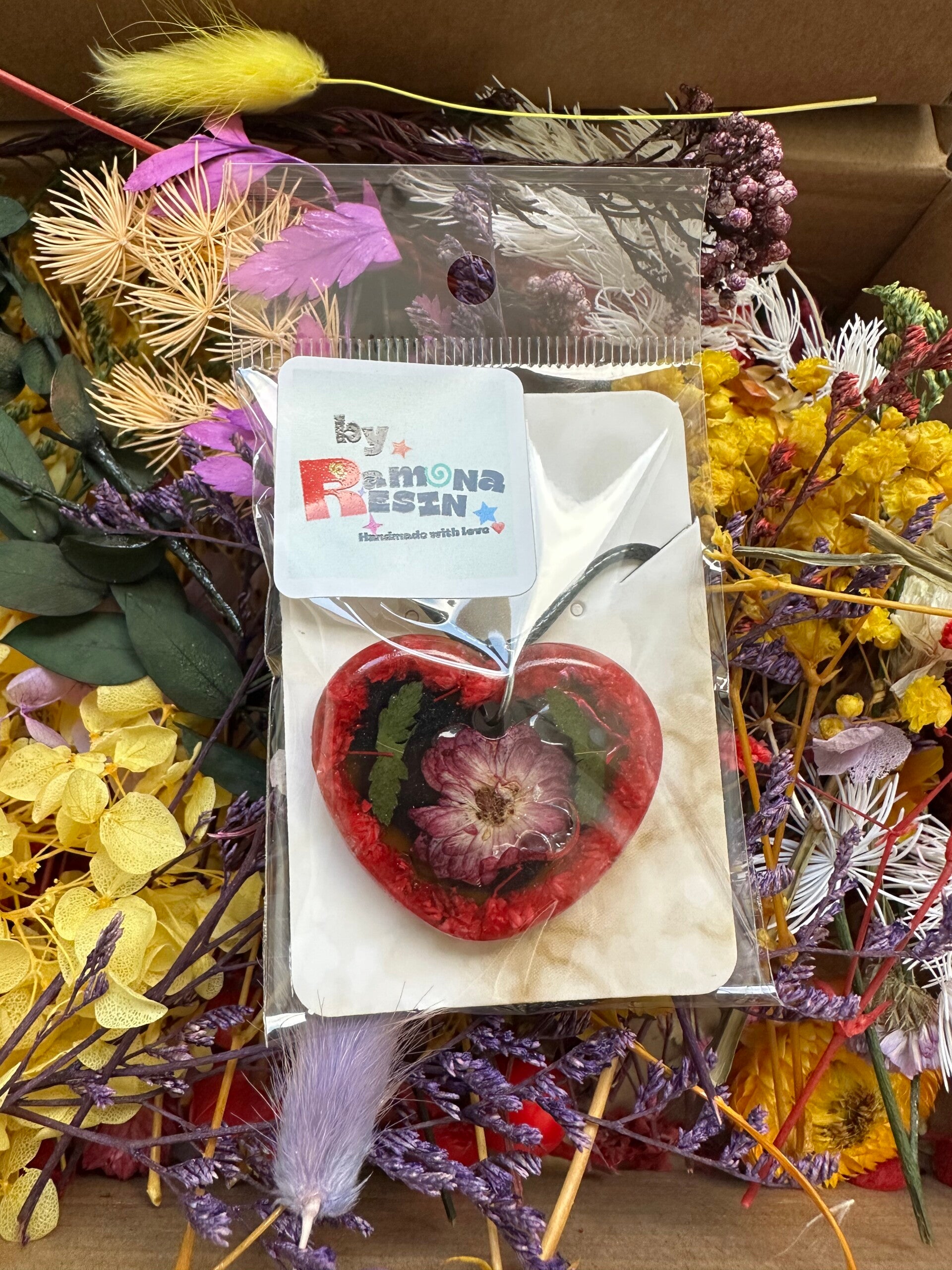 Floral/ colourful handmade necklace