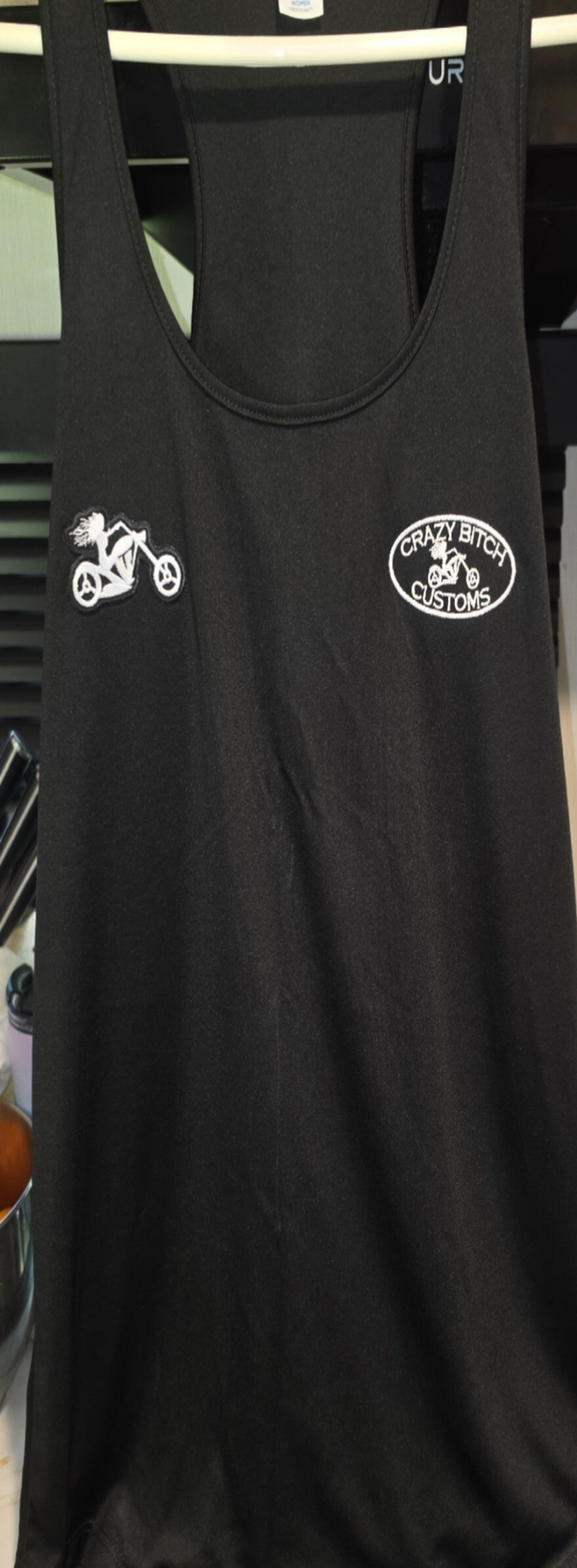 WOMEN'S BLACK DRY-WIK TANK