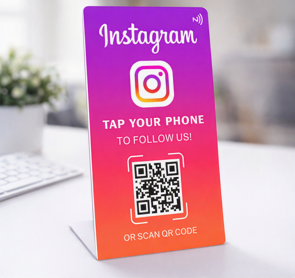 Instagram Followkaart – Staand | NFC & QR