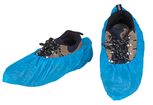 CPE Shoe Covers, X-Large, Polyethylene, Pack of 100