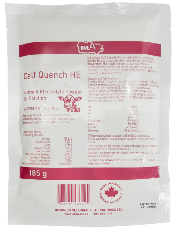 DVL Calf Quench HE electrolyte  185g
