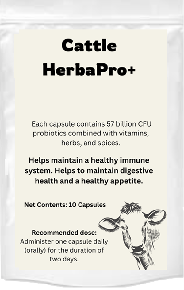 Cattle HerbaPro+ Cow probiotic Capsules