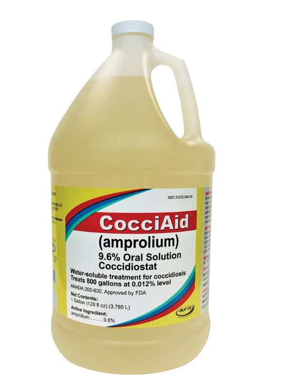 CocciAid- 1 Gallon (Amprolium 9.6% Oral Solution)