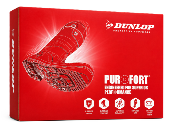 Dunlop Purofort TerraPro Soft Toe, Green | 15" Waterproof PU Boots. NO: DLJ0KL01-5