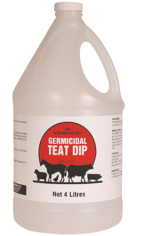 DVL Teat Dip-Germicidal (Titratable Iodine 1% equiv) 4L