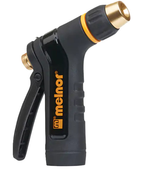 Melnor Adjustable Metal Hose Nozzle, Non-Insulated, Rear-Trigger