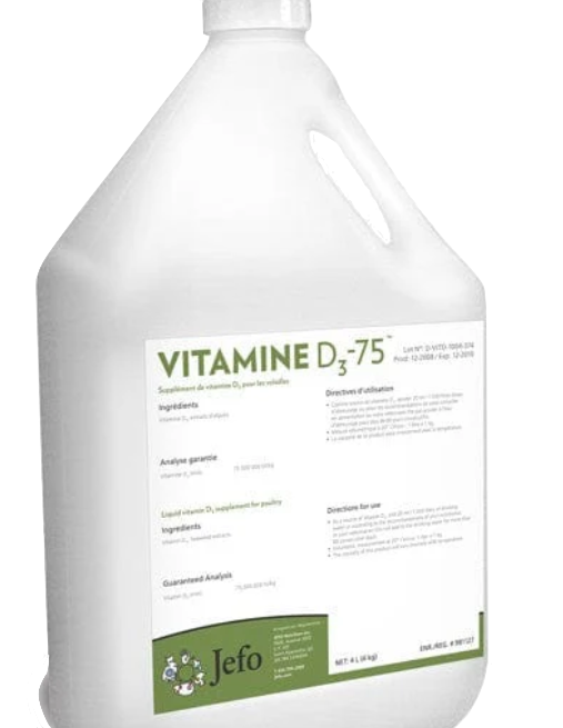 Poultry and Swine, Jefo Vitamin D3, 1L