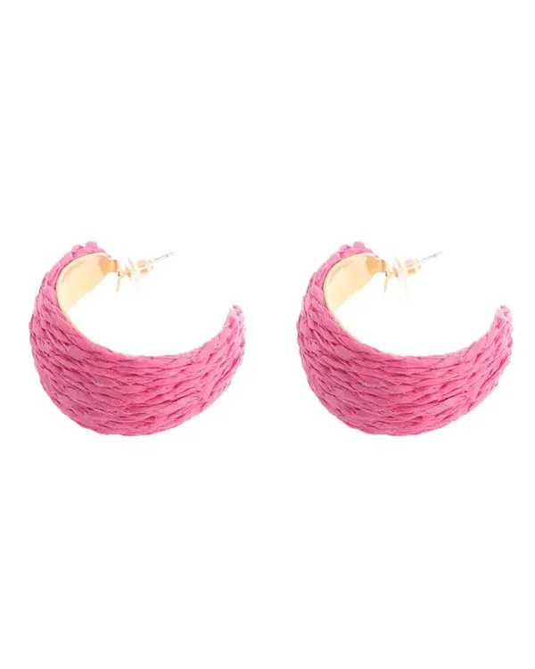 Ψάθινο σκουλαρίκι SASA-9971-13