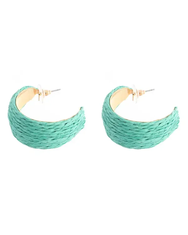 Ψάθινο σκουλαρίκι SASA-9971-13