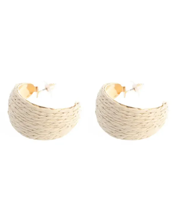 Ψάθινο σκουλαρίκι SASA-9971-13