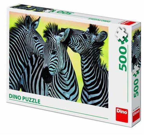 Dino Panorama Puzzel De Drie Zebra's 500 stukjes