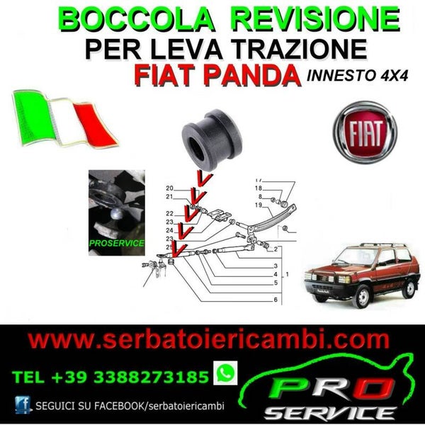 boccola leva inserimento innesto trazione panda 4x4