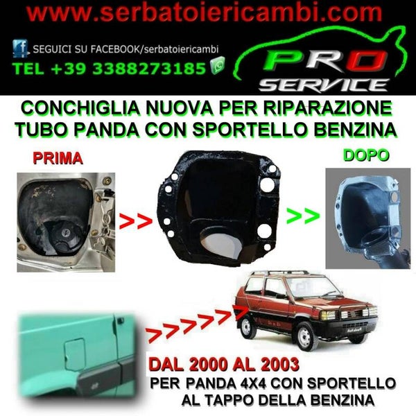 conchiglia in gomma per tubo benzina panda 4x4 2000 2003