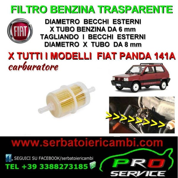 filtro benzina panda 4x4 a carburatore