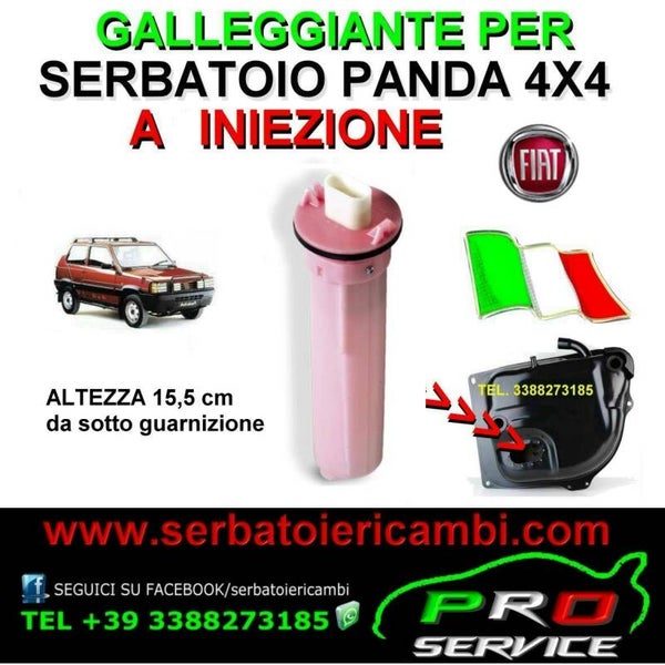 galleggiante panda 4x4 iniezione altezza 15 cm con guarnizione