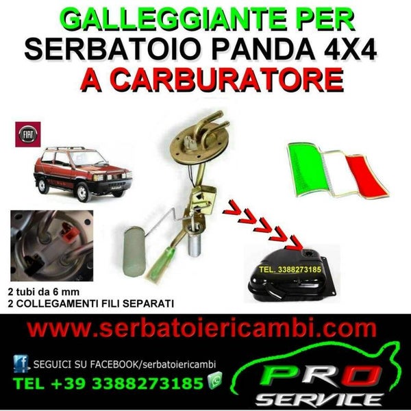 galleggiante livello benzina fiat panda 45 carburatore tubi 6 e 6 mm