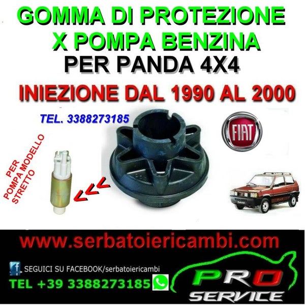 supporto alloggio in gomma per pompa benzina panda 4x4