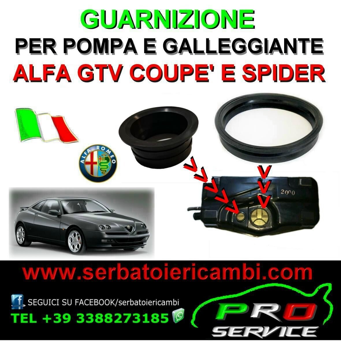 GUARNIZIONE POMPA e GALLEGGIANTE BENZINA GTV