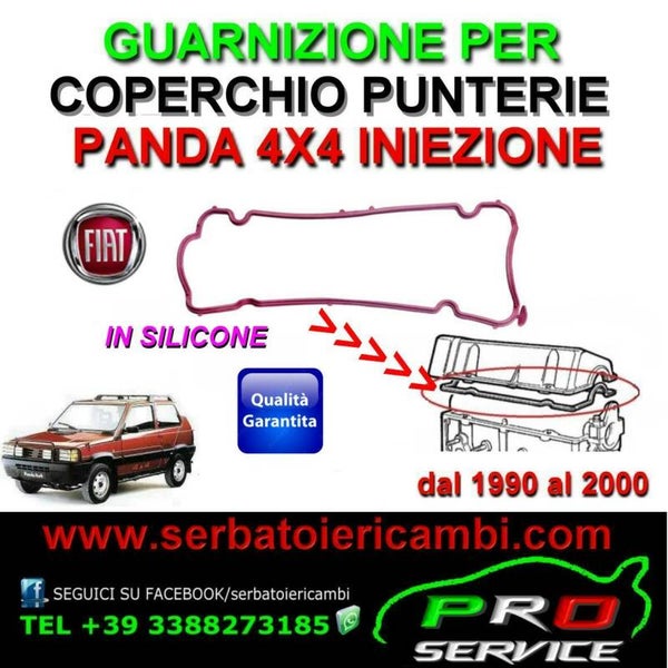 GUARNIZIONE COPERCHIO PUNTERIE MOTORI FIRE FIAT PANDA 141 MODIFICATA IN SILICONE