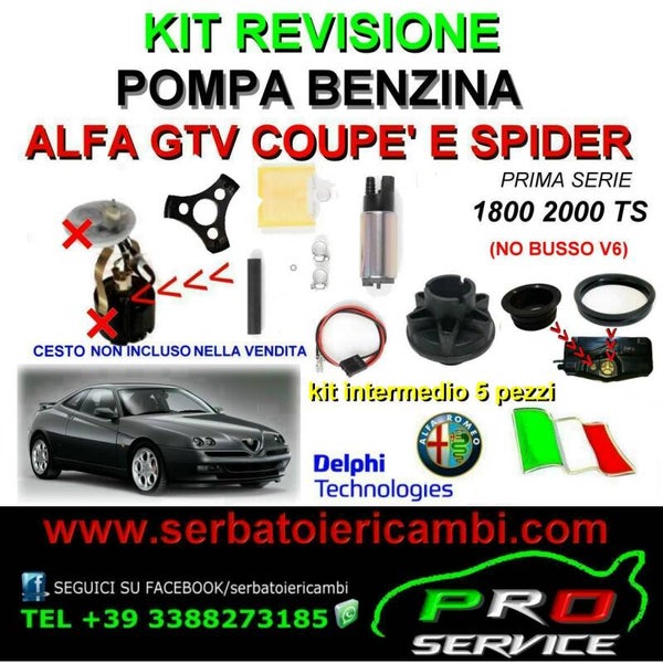 kit 5 pz pompa benzina alfa romeo gtv 180020 kitintermendio