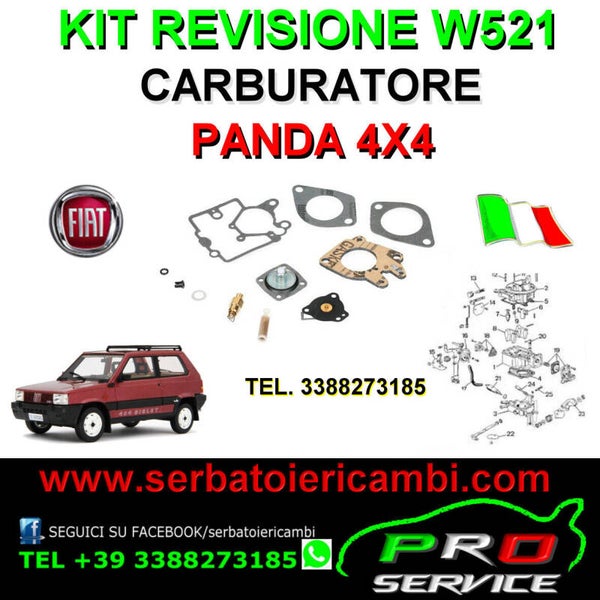 kit revisione carburatore w521 per panda 4x4