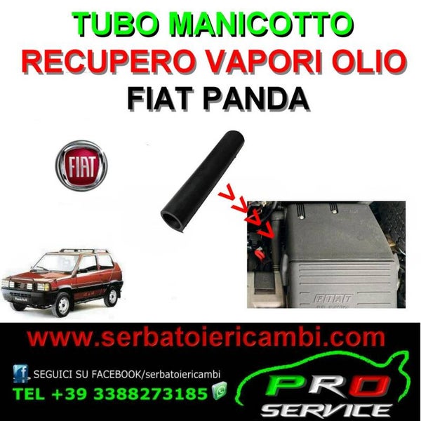 MANICOTTO panda 4x4 SFIATO ARIA VAPORI OLIO 7537699 PER COPERCHIO PUNTERIE fiat