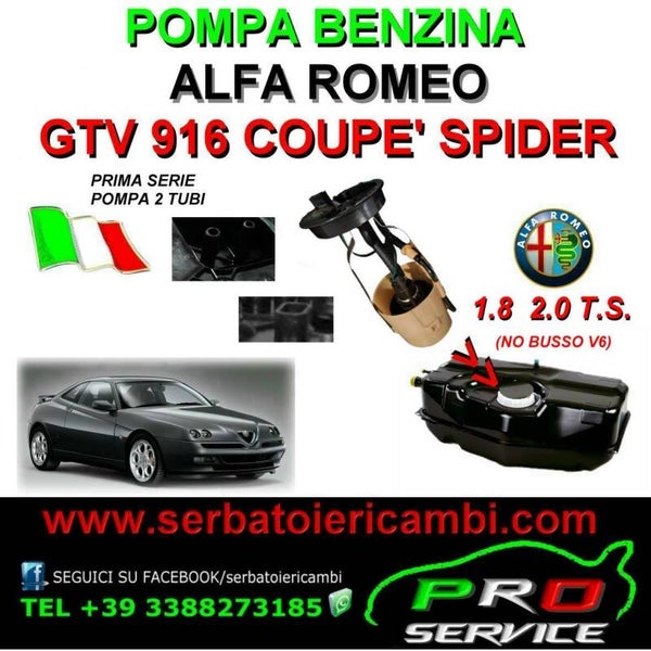 NUOVA Pompa Benzina Alfa Romeo Spider Gtv 1800 2000 60651969 (1995 1998)NO BUSSO