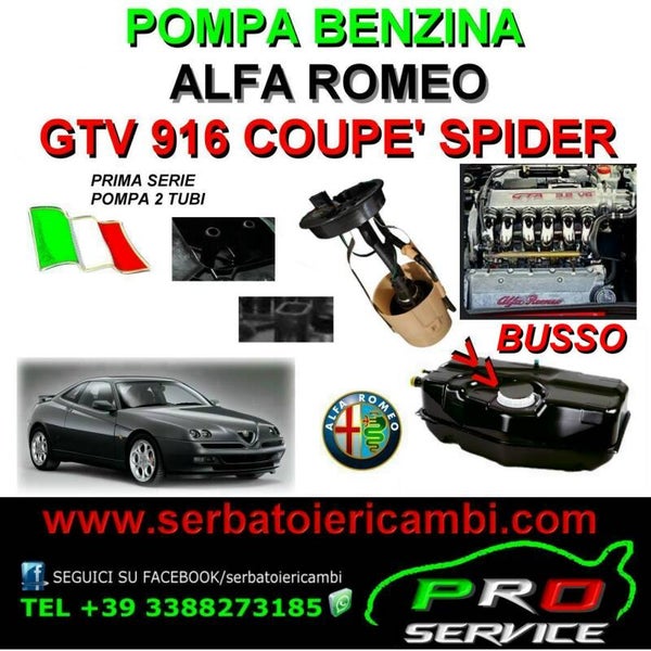 pompa benzina alfa romeo gtv busso 3.0 3.2