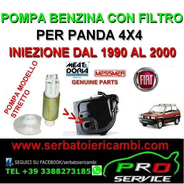 pompa benzina panda 4x4 modello stretto