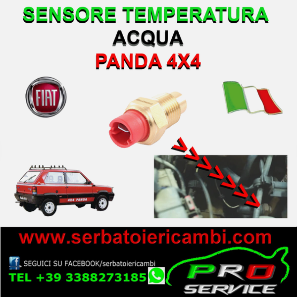 BULBO TEMPERATURA SPIA ACQUA PER FIAT PANDA 4x4