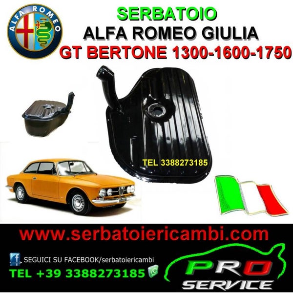 serbatoio carburante benzina Alfa Romeo Giulia 1300-1600-1750 GT Bertone 40 litri