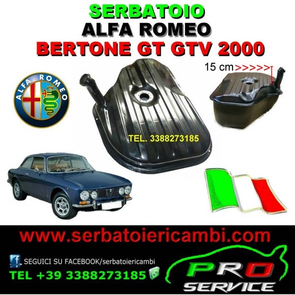 serbatoio carburante benzina alfa romeo gtv o gt veloce bertone 2000 55 litri