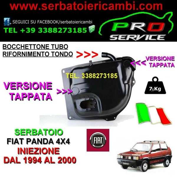 serbatoio senza alloggio valvole per panda 4x4 iniezione dal 1994 al 2000