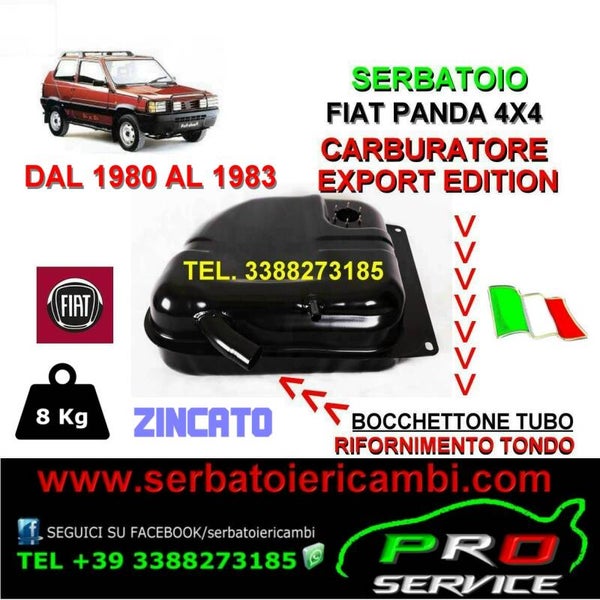 serbatoio panda 4x4 a carburatore attacco TONDO