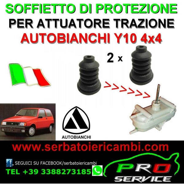 SOFFIETTI 2 SOFFIETTO GOMMA aria X Attuatore TRAZIONE Y10 Azionamento 4WD 4X4