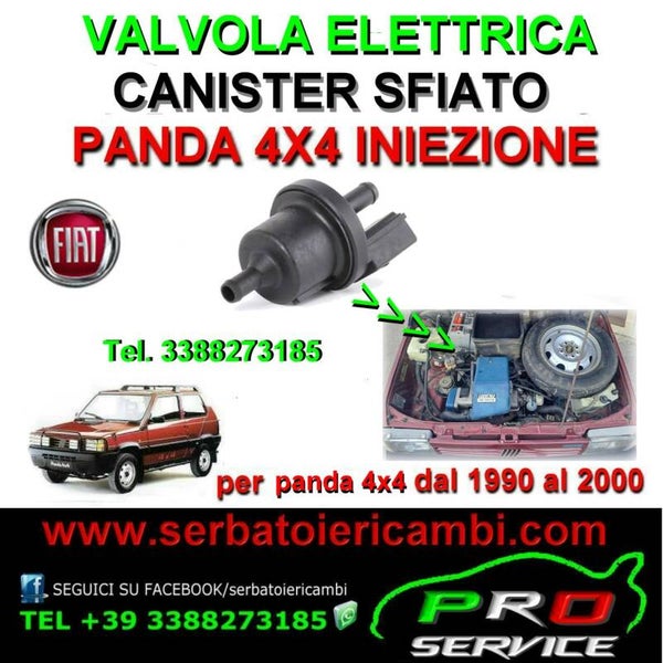 Valvola elettrica canister panda 4x2 e 4X4 sfiato serbatoio
