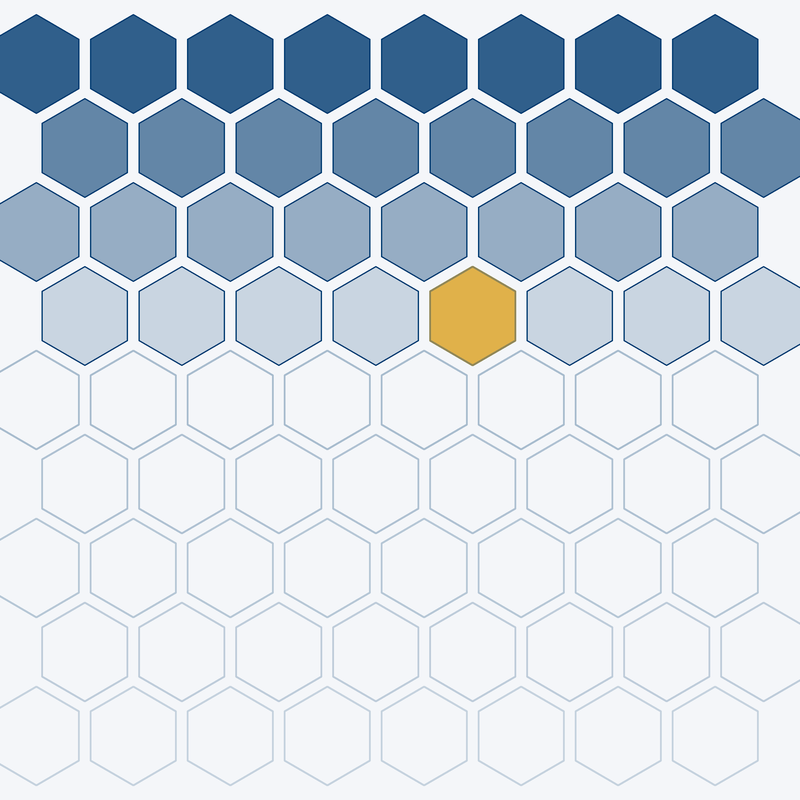 Trame hexagonale illustrant la certification des informations de durabilité — ALFAH AUDIT