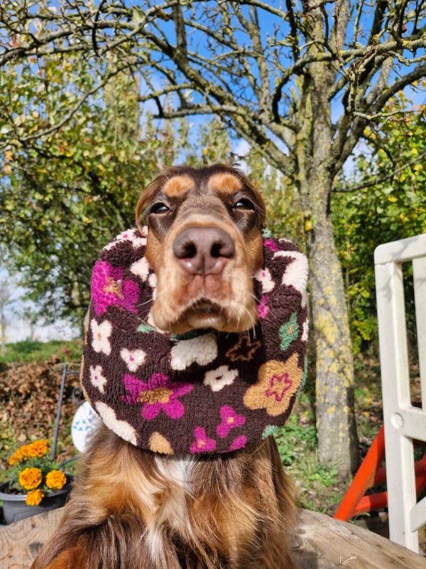 Snood cocker en sherpa à fleurs 🌸