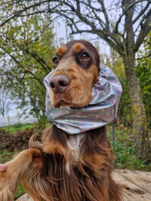 Snood imperméable coeurs à paillettes ✨️