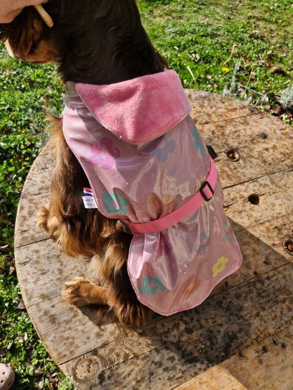 Manteau chien imperméable doublé polaire ☔️