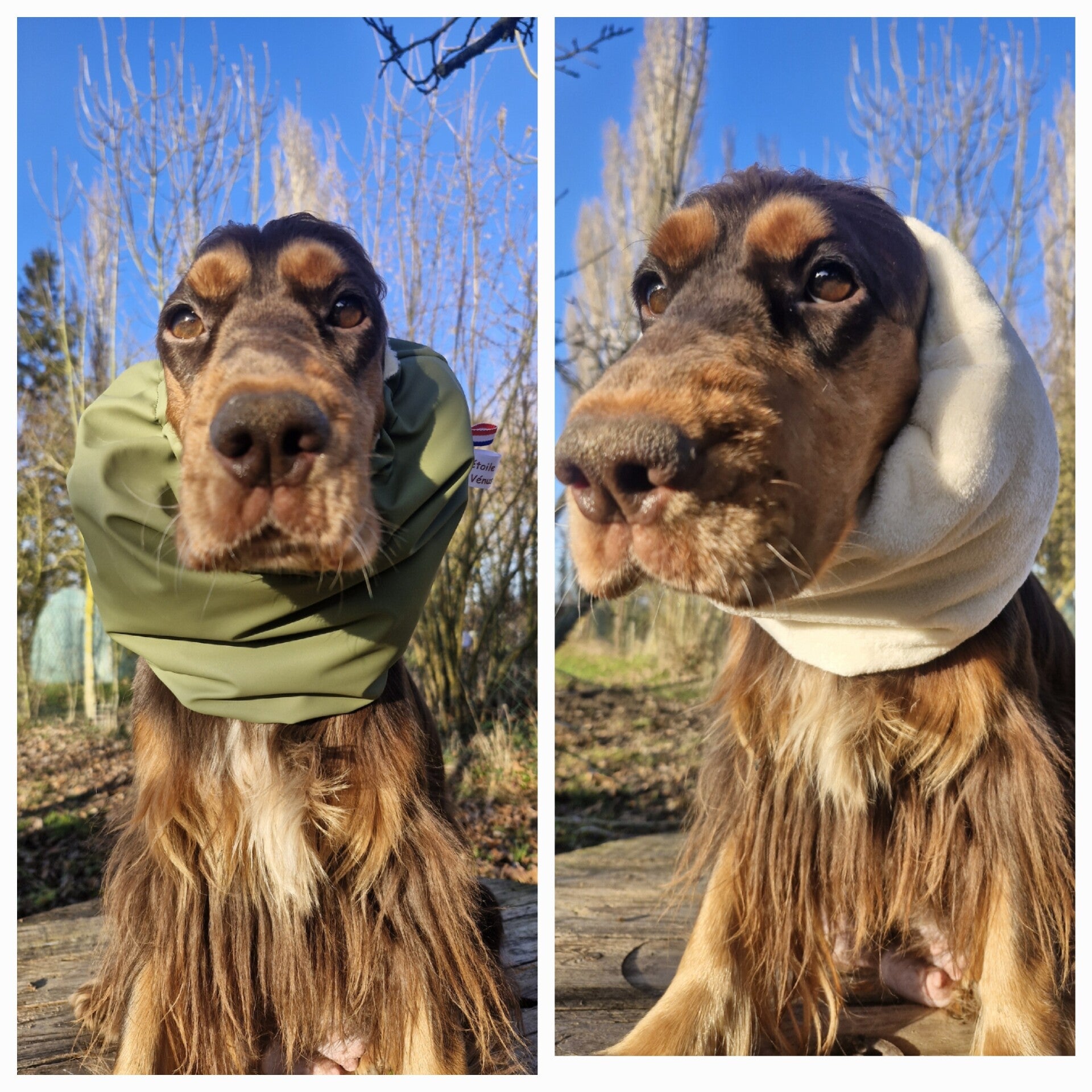 Snood imperméable Kaki doublé polaire