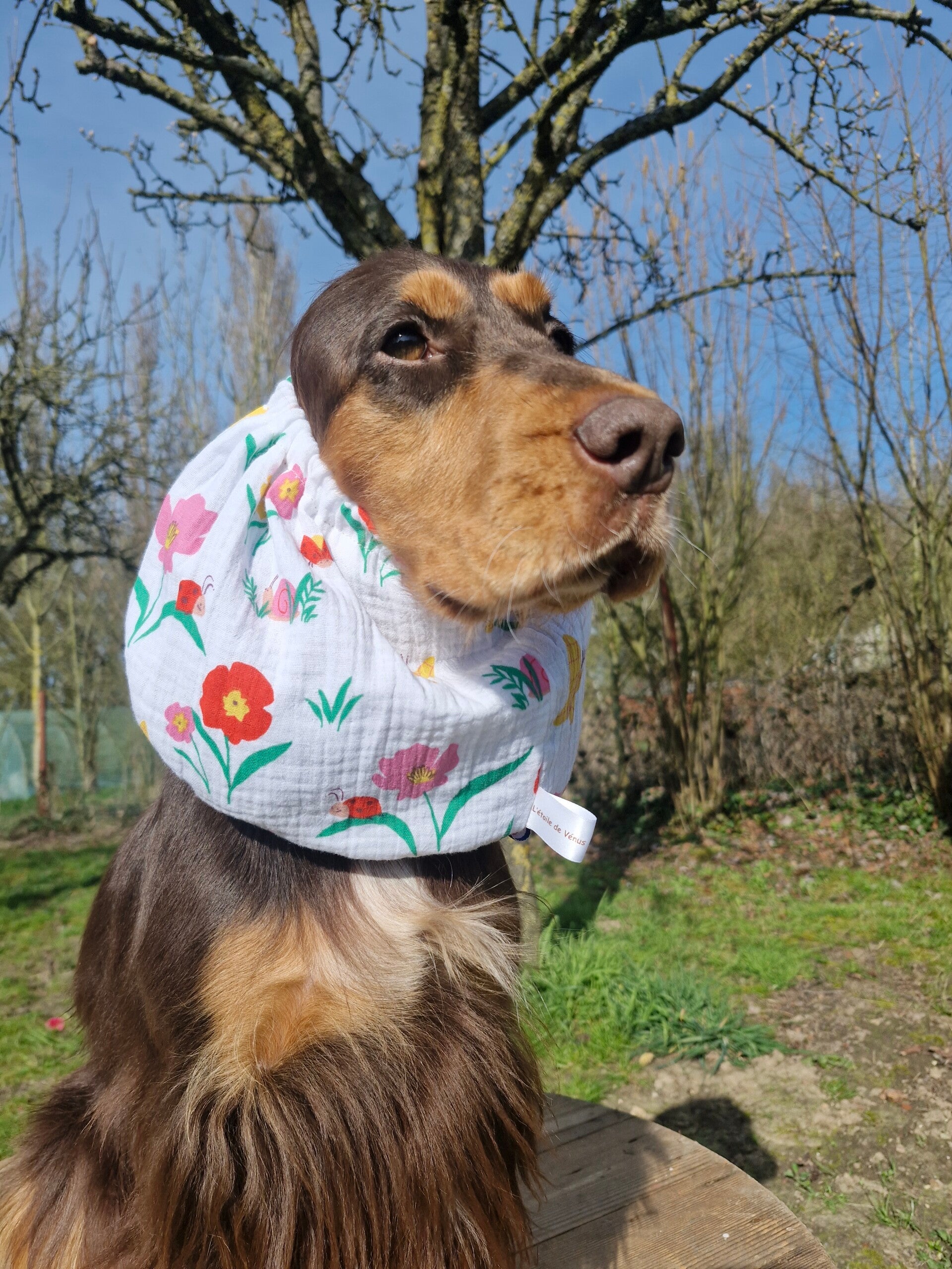 Snood en double gaze de coton