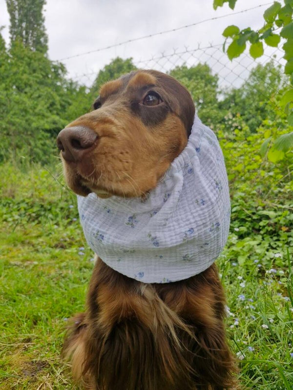 Snood cocker en double gaze de coton