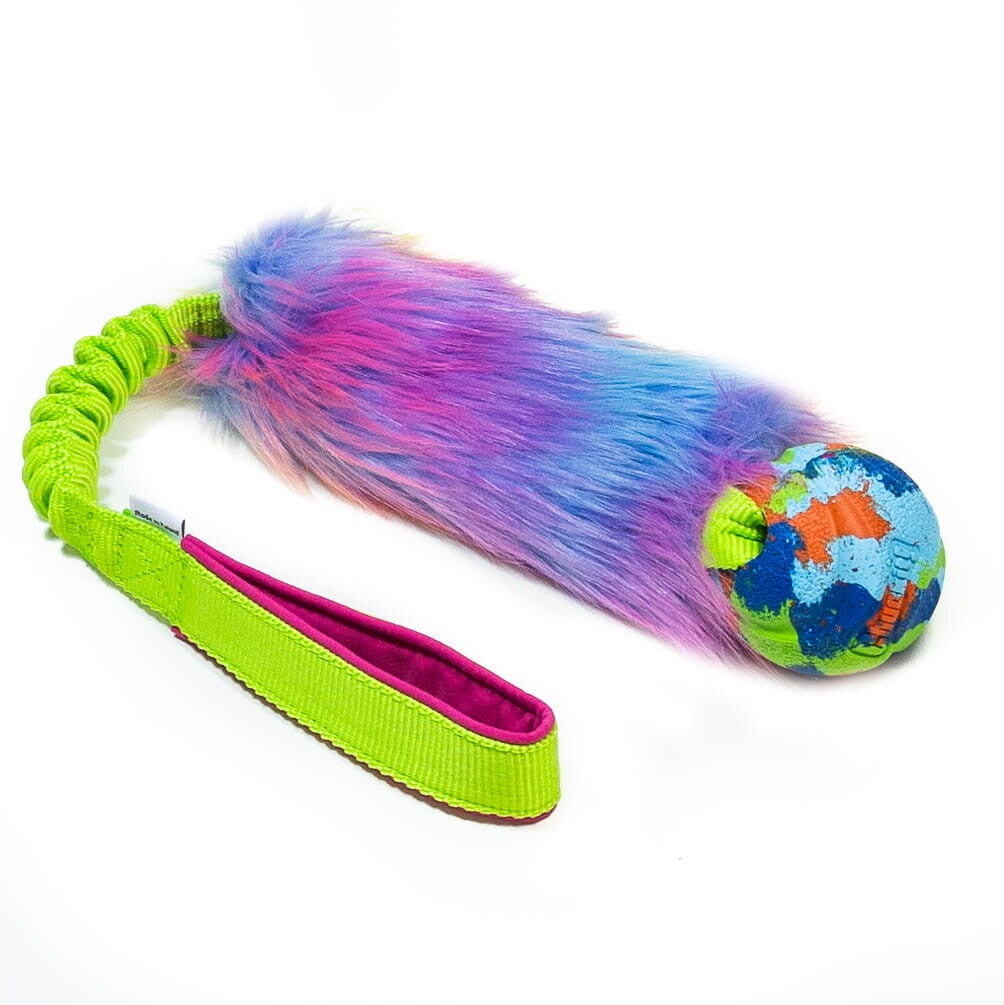 Zayma eco fetch bal aan rainbow fur bungee
