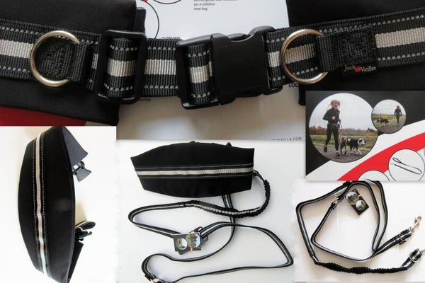 complete hond/baas jogginggordel met bungeelijn