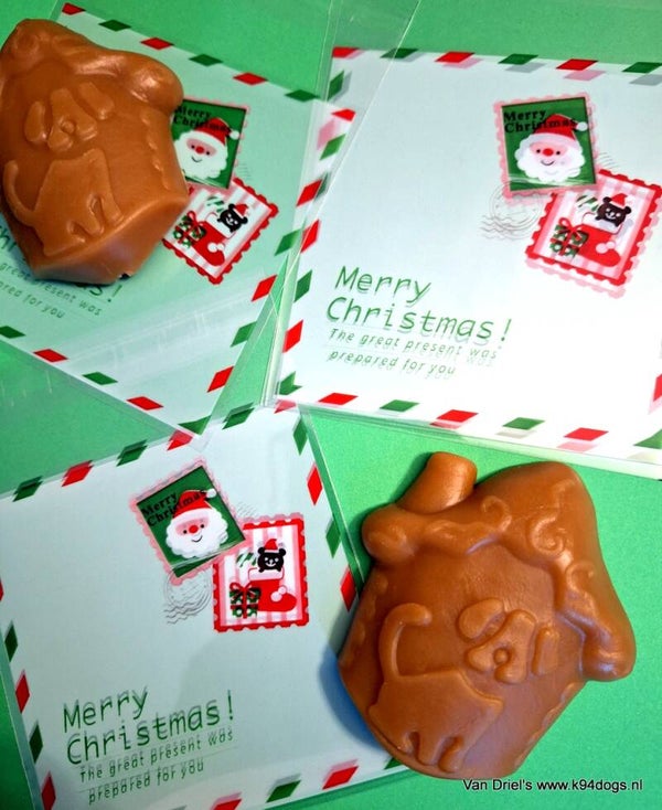 Vega Santa's doghouse kerstsnack p.st /5st of bulkdoos