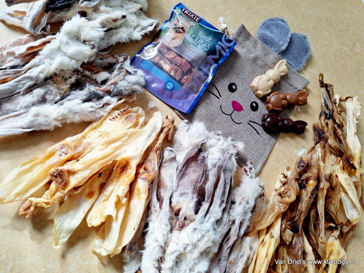 Konijnenoren 80 st. mixed met&zonder vacht FRANCO